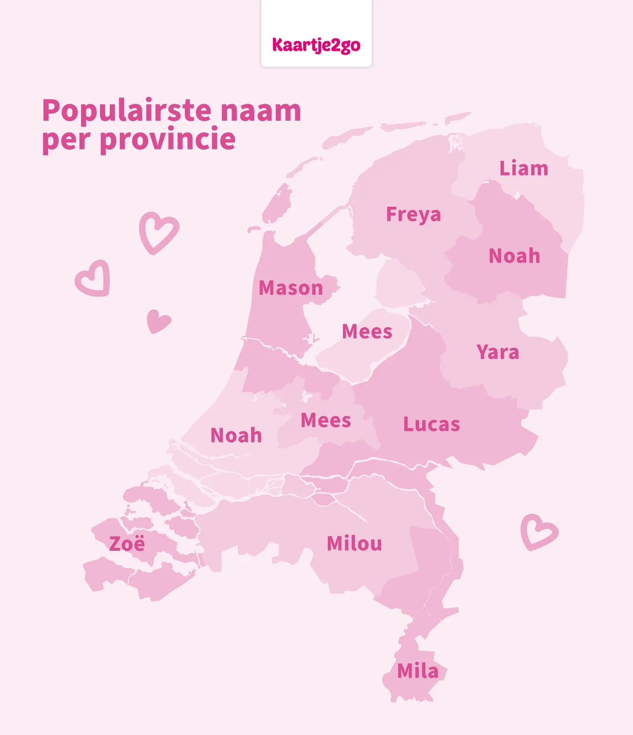 dr babynamen voorspelling per provincie