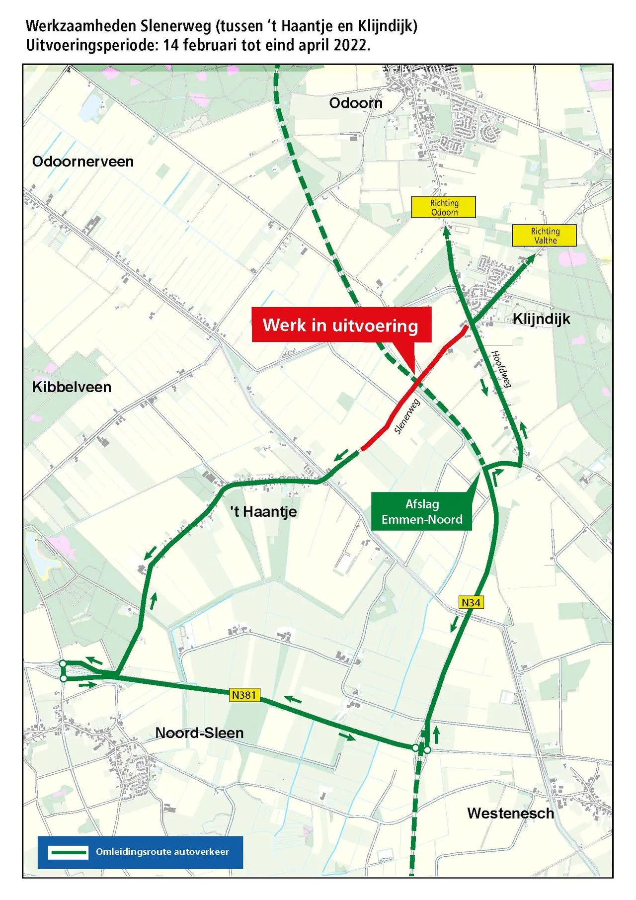 wegwerkzaamheden slenerweg 1