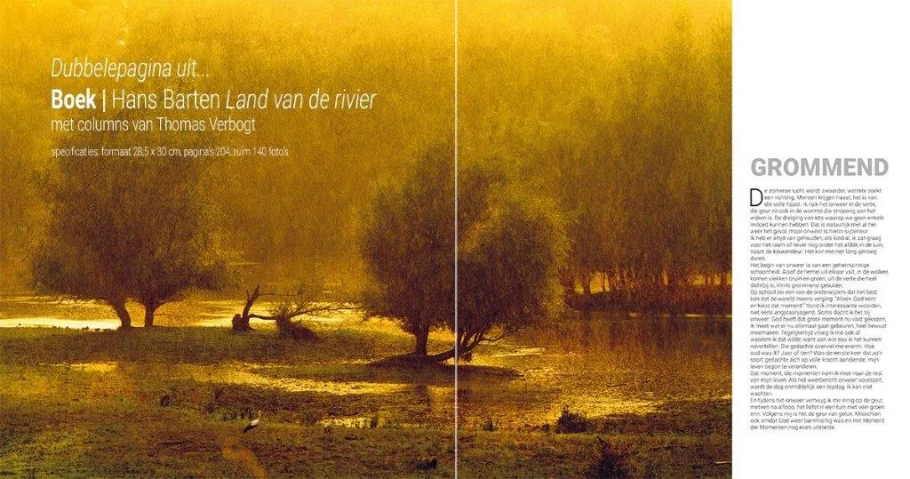 pagina uit het boek hans barten land van de rivier 2021