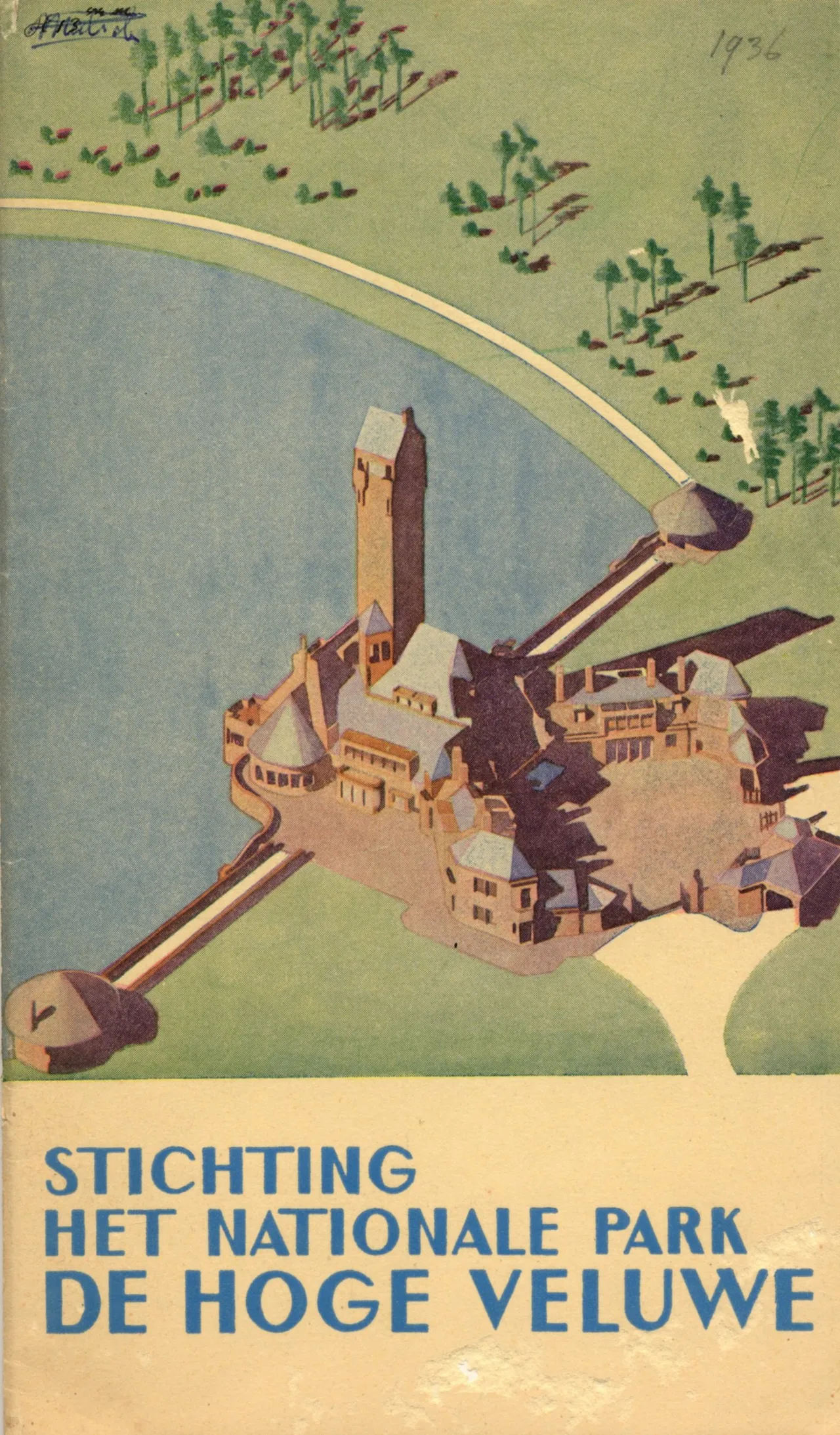 historische schets tekening poster jachthuis sint