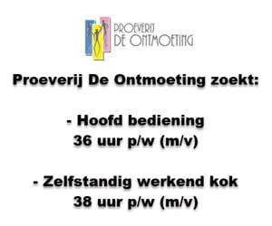 banner proeverij de ontmoeting personeel
