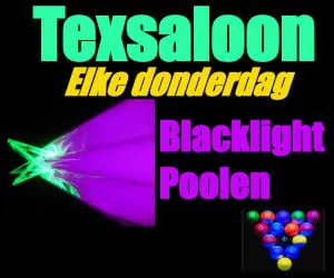 banner texsaloon blacklight poolen