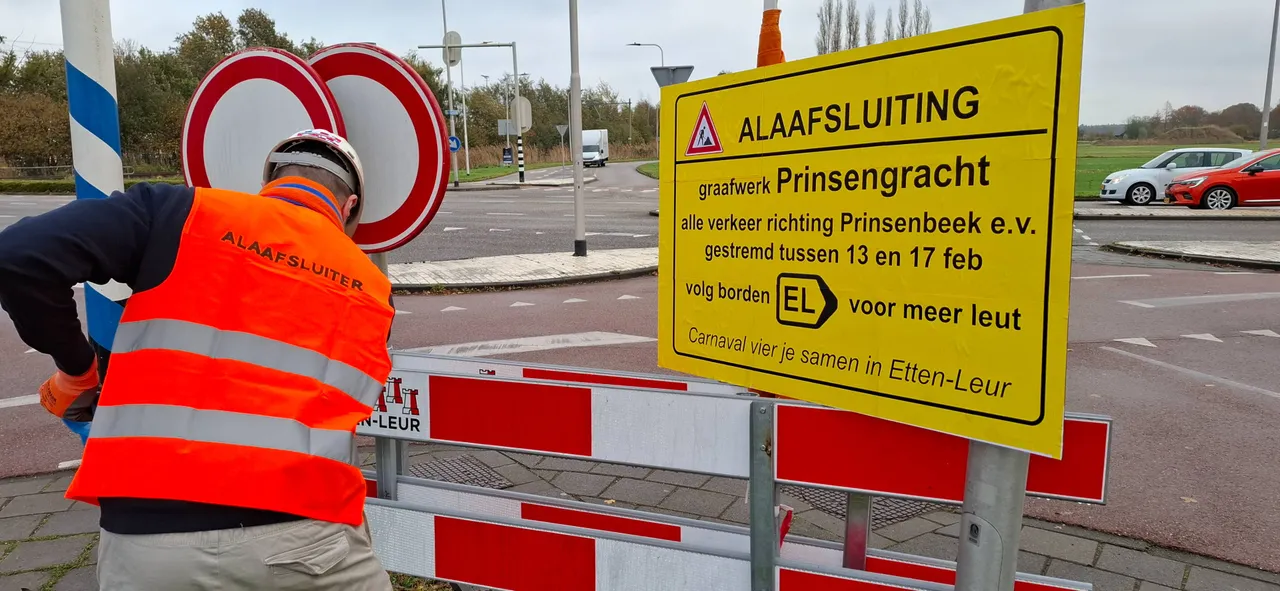 Voorbereidingen graafwerkzaamheden