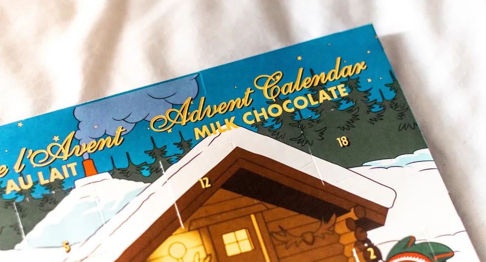 adventskalender chocolade verkeerd