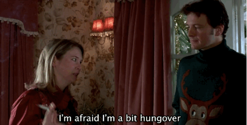 bridget jones hungover