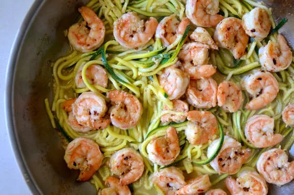 courgetti scampi femfem