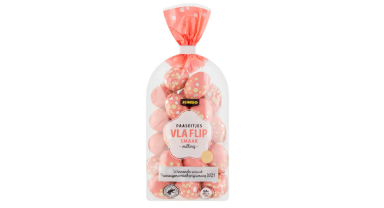 paaseitjes met vlaflipsmaak