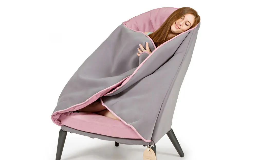 stoel deken koukleumen femfem