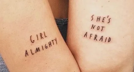 tattoo met tekst