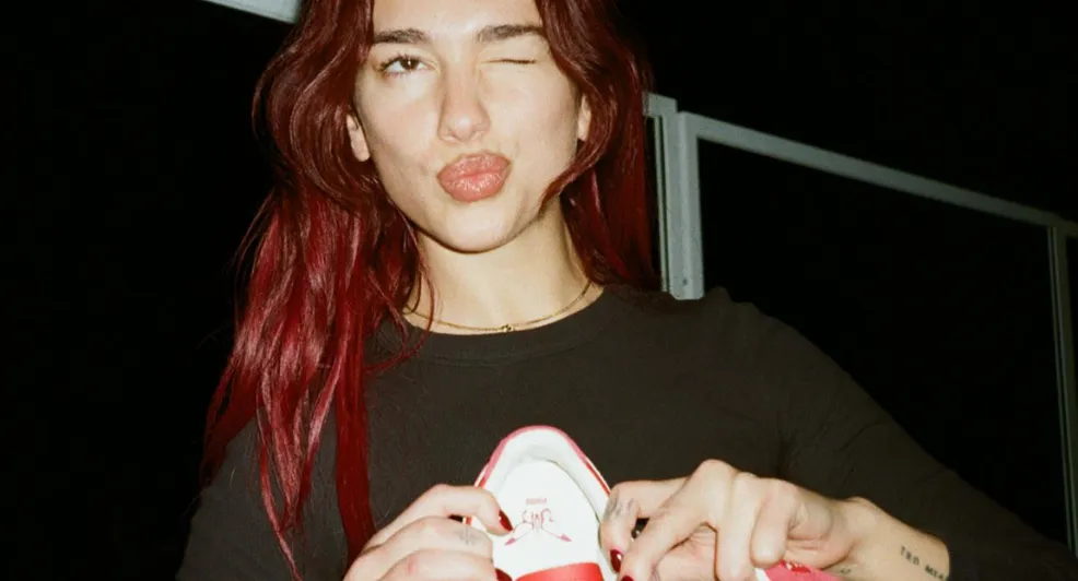 dua lipa nieuwe it schoen puma