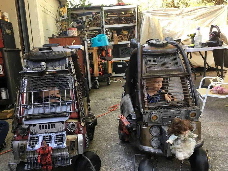 dad turns kids toy cars mad max ian pfaff 8 1