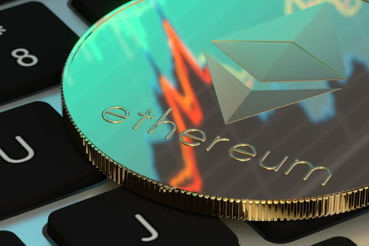 ethereum closeup macbook keyboard wo