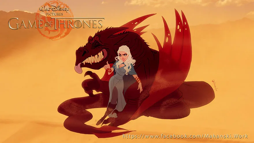 game of thrones disney style illustration combo estudio 4 5aafaa8e8cc7b 880