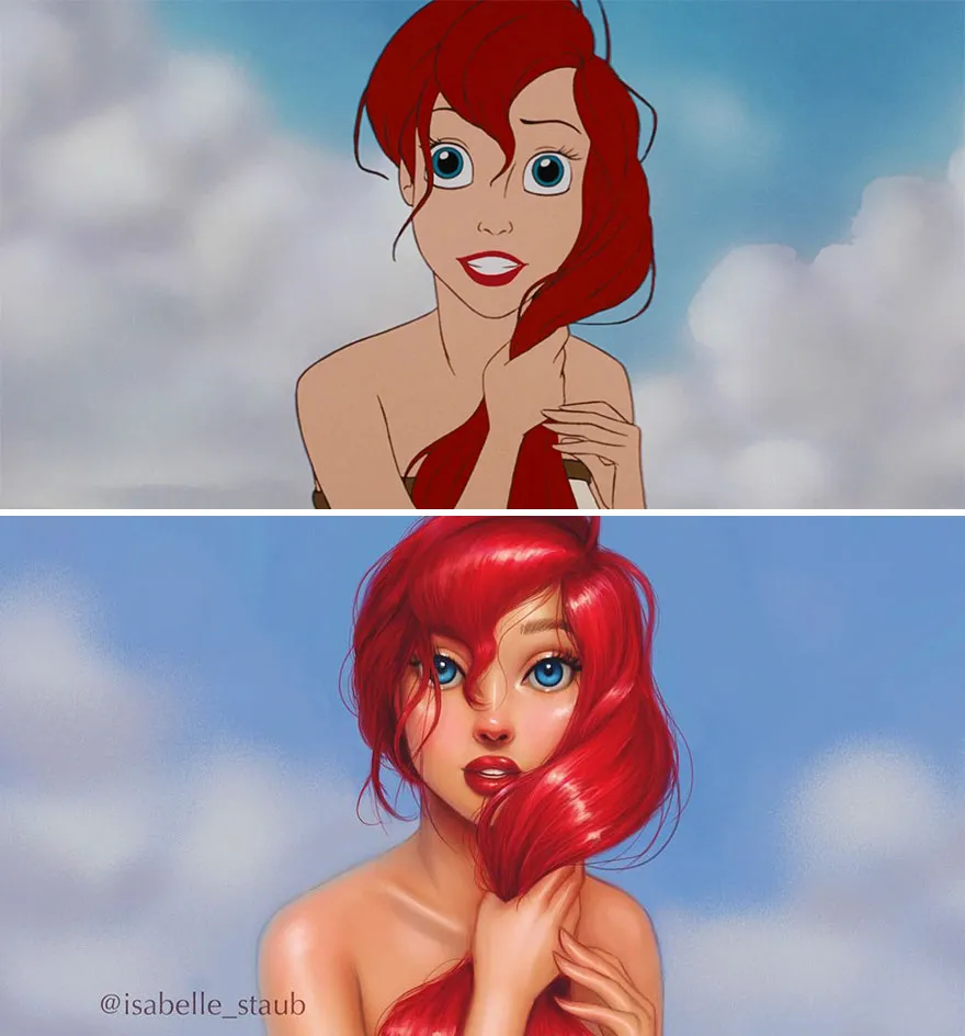 repainted disney princesses isabelle staub 1 58f5b4ef7c2c3 880