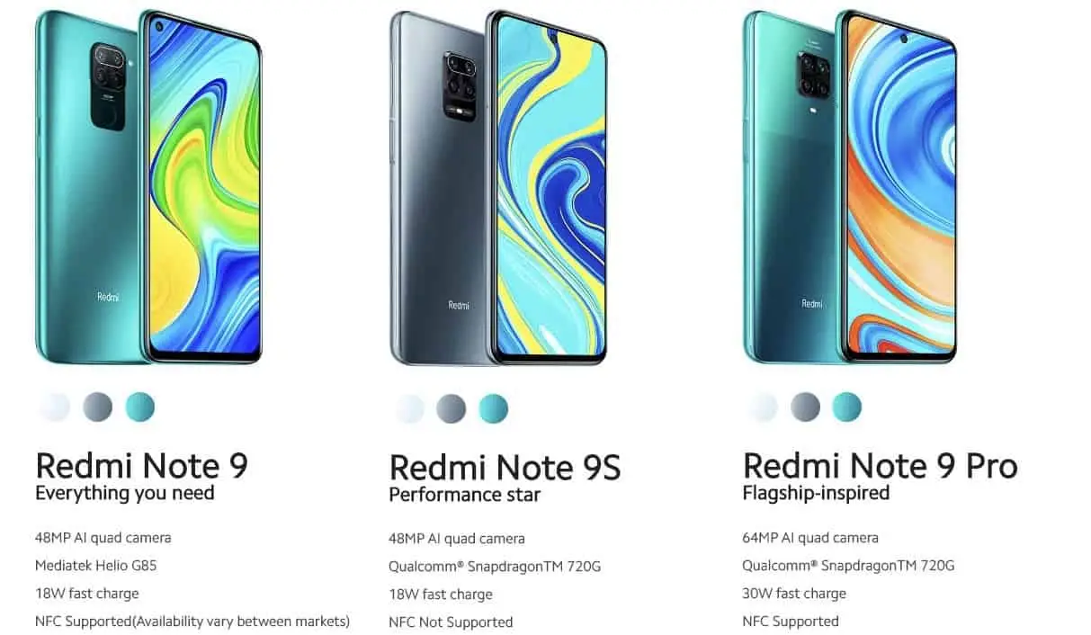 Redmi Note 9 and Note 9 Pro (Global Pro Max) announced