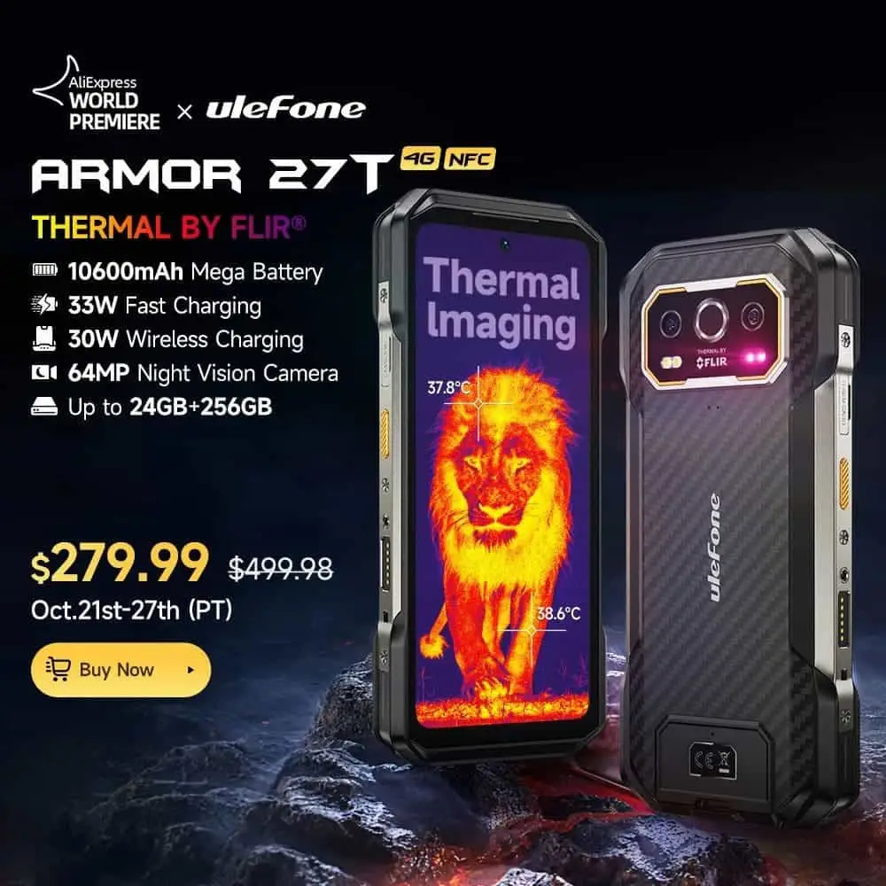 新品未開封】Ulefone Armor 27T 4Gサーマルイメージングスマホ Amazon 