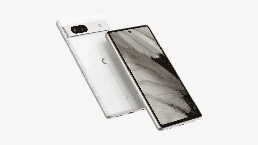 Google Pixel 7a renders reveal it uses a straight screen with a