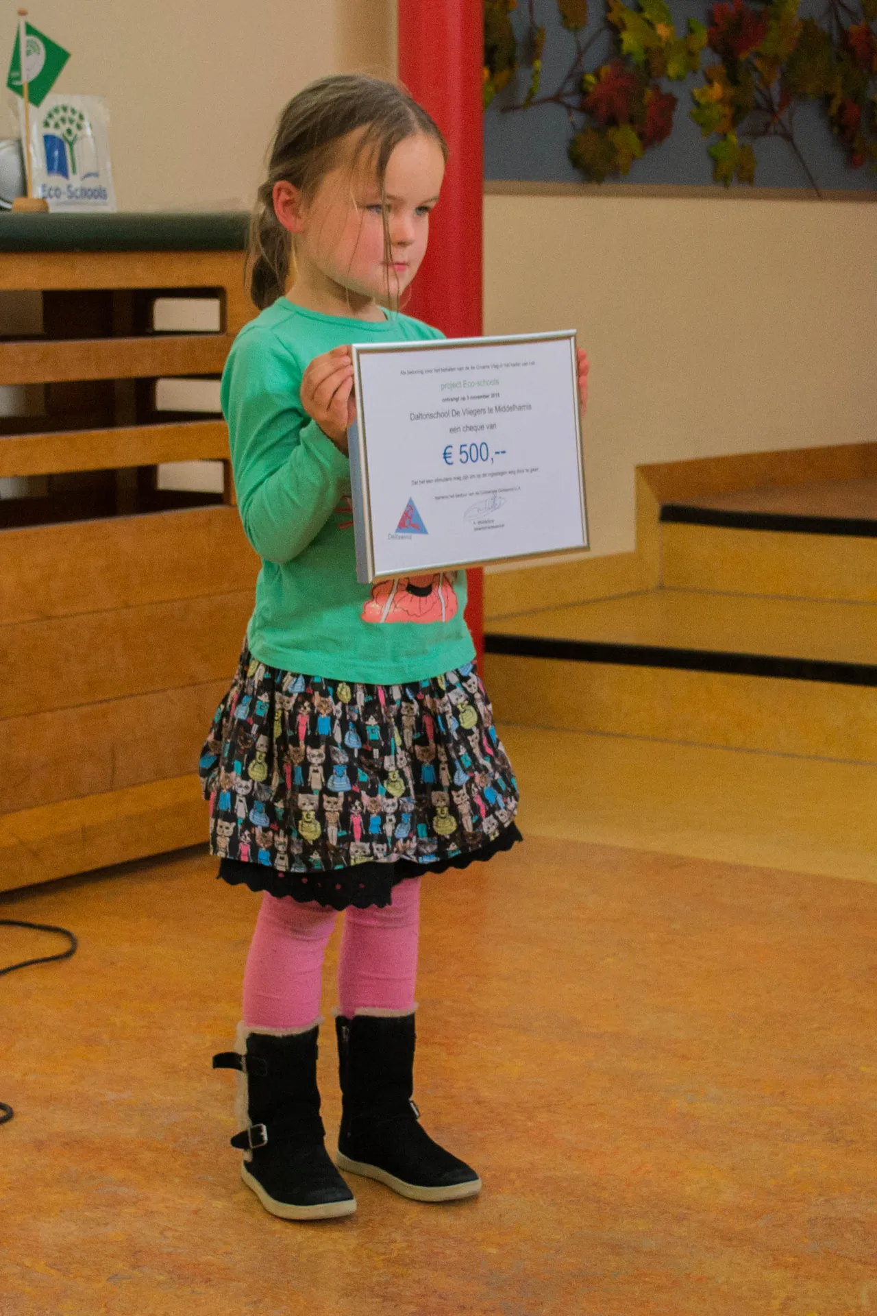 groene vlag voor daltonschool 4