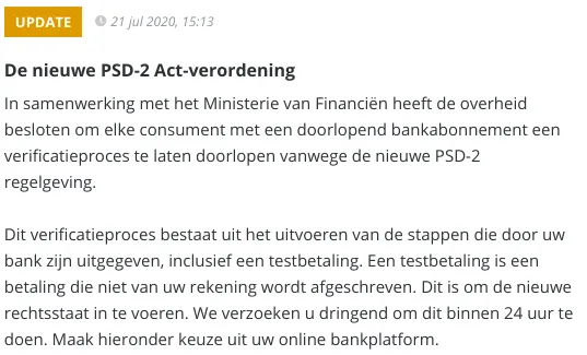 digid mededeling