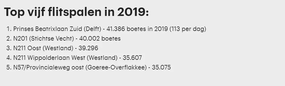 top 5 van nl