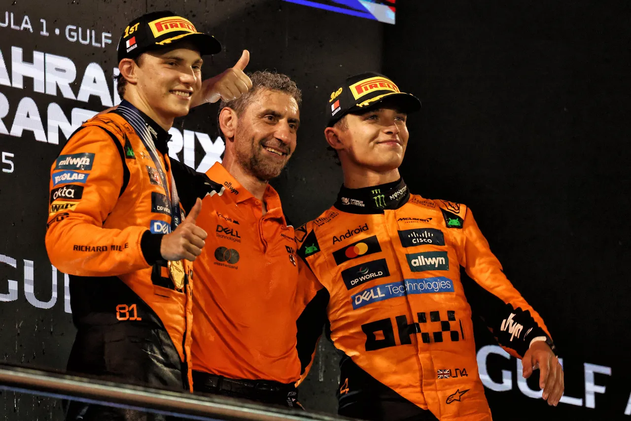 McLaren op het podium van de Grand Prix van Bahrein&nbsp;