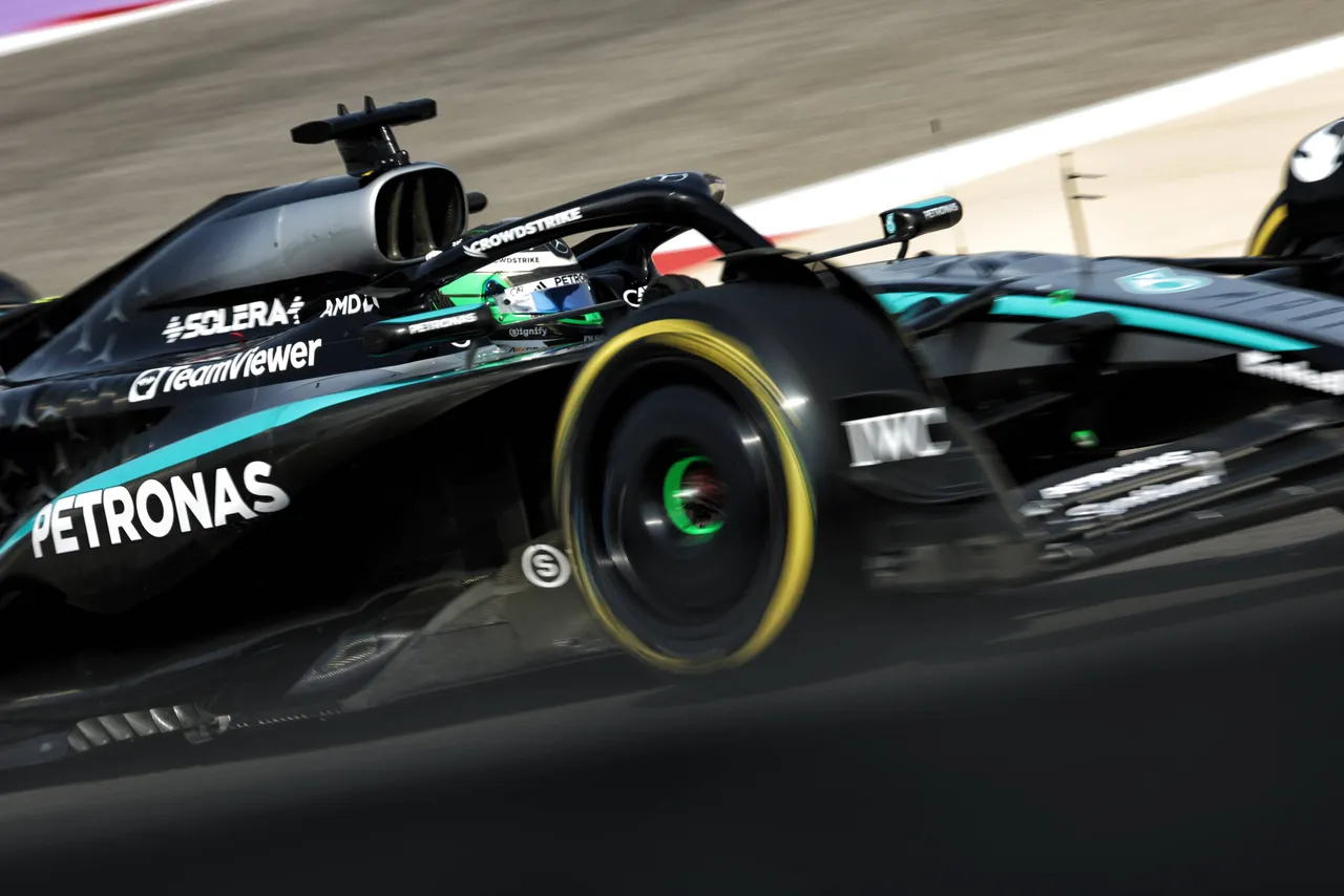 Frederik Vesti em ação durante o TL1 no Bahrein