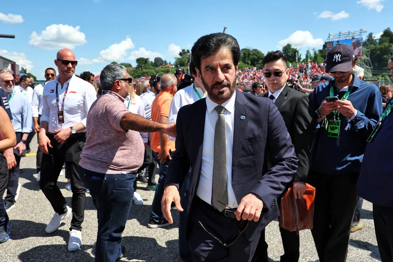 Formula 1 World Championship 2025, Round 7, Emilia Romagna Grand Prix, Autodromo Enzo e Dino Ferrari, Imola, Italy, Sunday 18 May 2025 - Mohammed Bin Sulayem (UAE) FIA President on the grid.