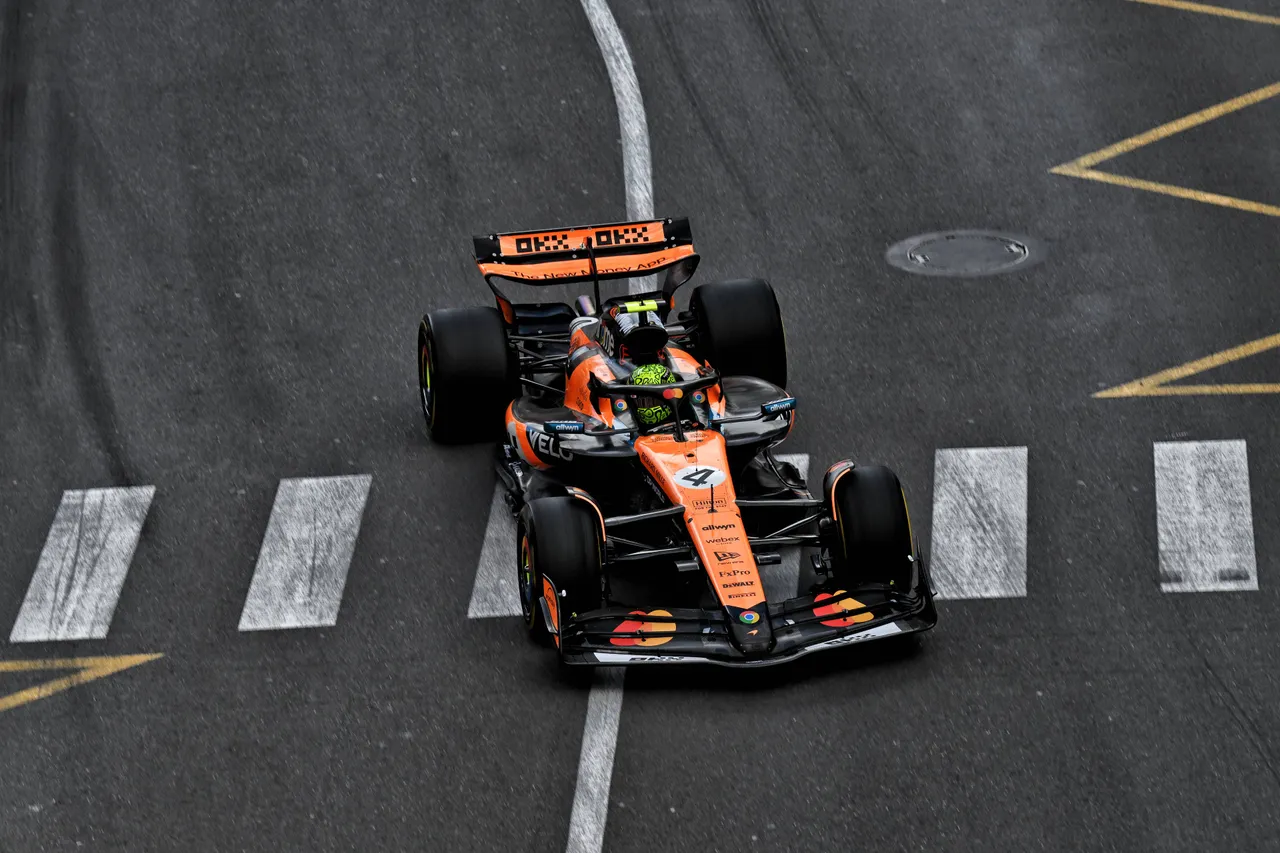 Formula 1 World Championship 2025, Round 8, Monaco Grand Prix, Circuit de Monaco, Monte Carlo, Monaco, Friday 23 May 2025 - Lando Norris (GBR) McLaren MCL39.