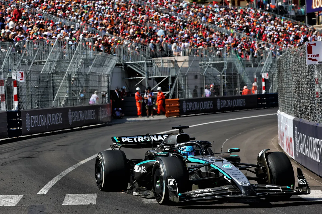 George Russell during the Monaco Grand Prix