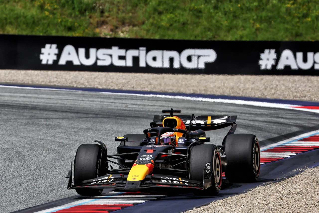Verstappen driving at the Red Bull Ring