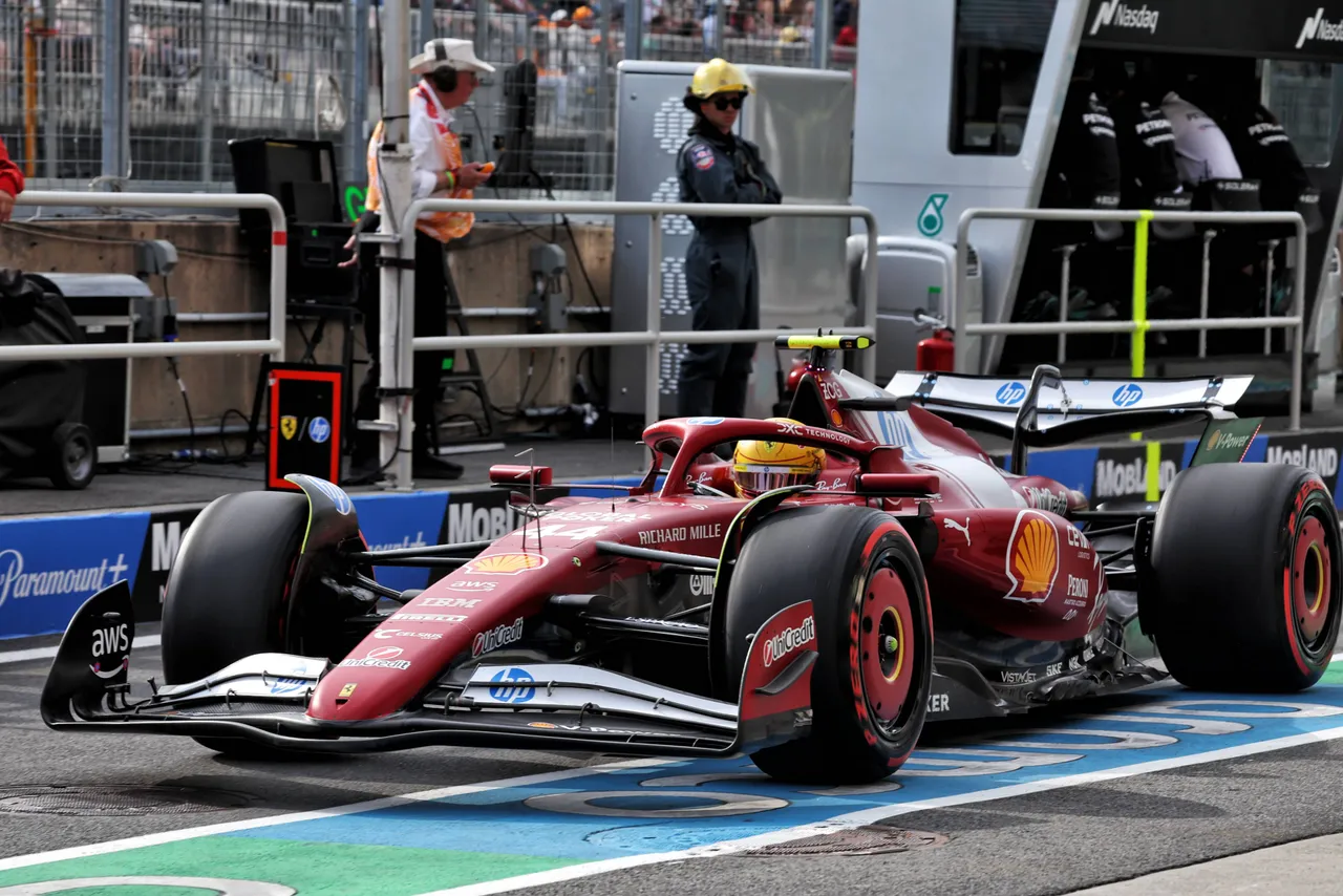 Lewis Hamilton in pitlane at the Canadian Grand Prix