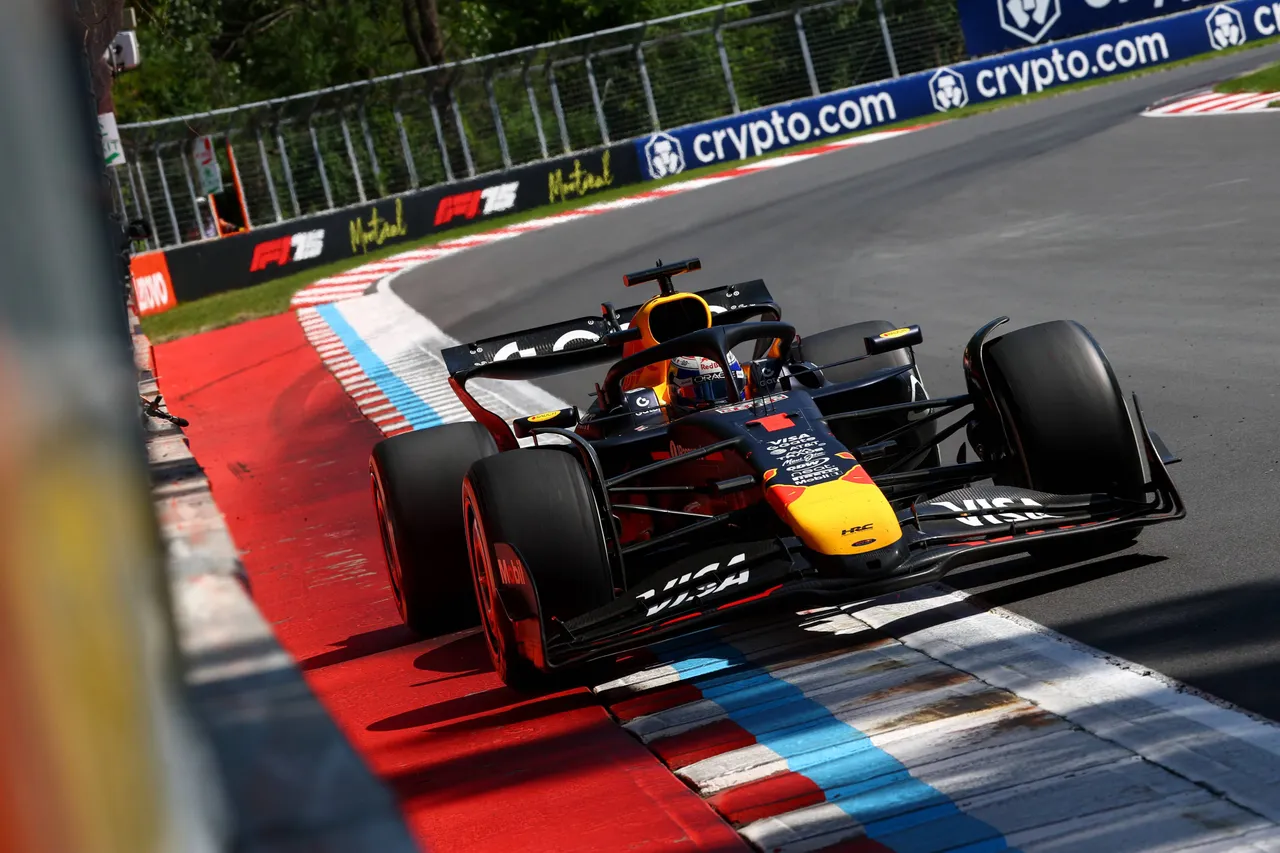 Max Verstappen tijdens de Grand Prix van Canada