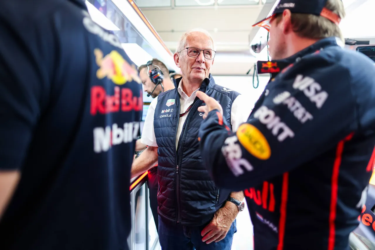 Helmut Marko and Max Verstappen