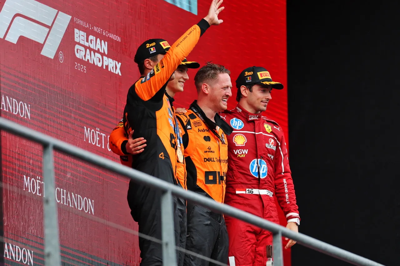 Charles Leclerc beendete das Rennen in Belgien auf dem Podium
