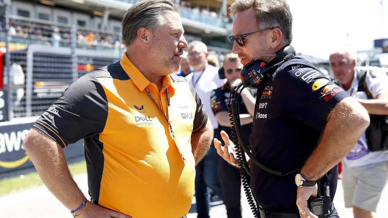Zak Brown and Christian Horner