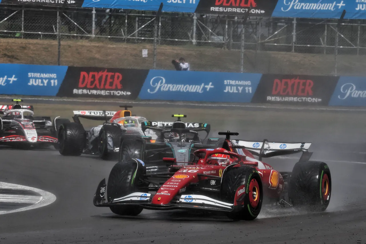Charles Leclerc at Silverstone