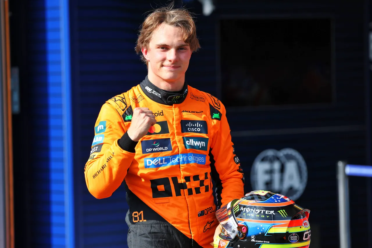 Oscar Piastri takes sprint pole at Spa