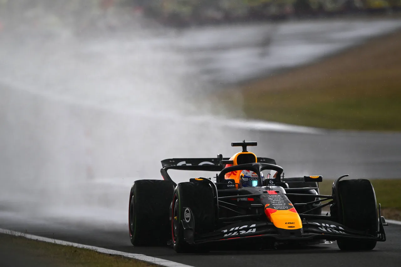 Verstappen pictured in his RB21
