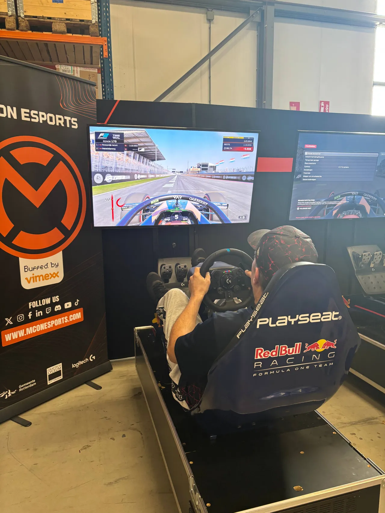 Racesimulator van de fans