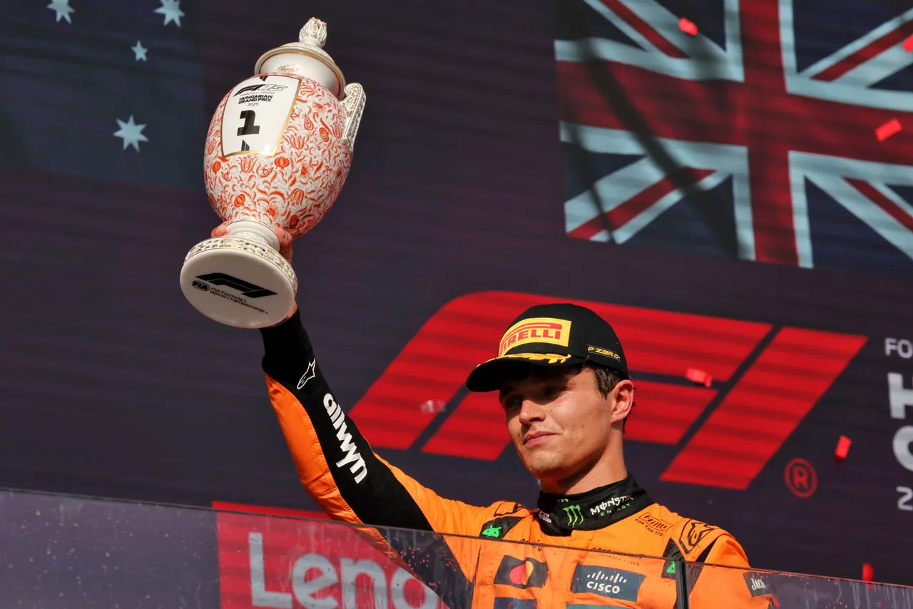 Lando Norris won de Grand Prix van Hongarije