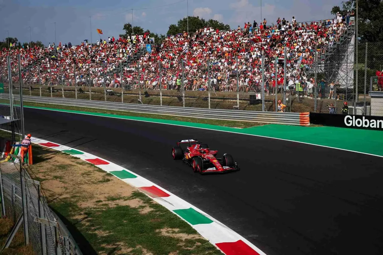 Charles Leclerc in Monza in 2024