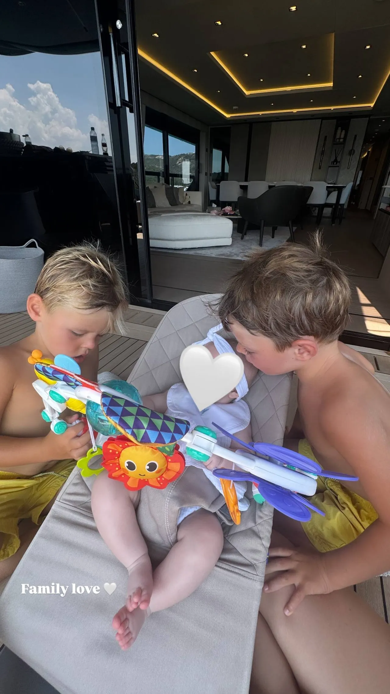 Luka, Lio en Lily Verstappen