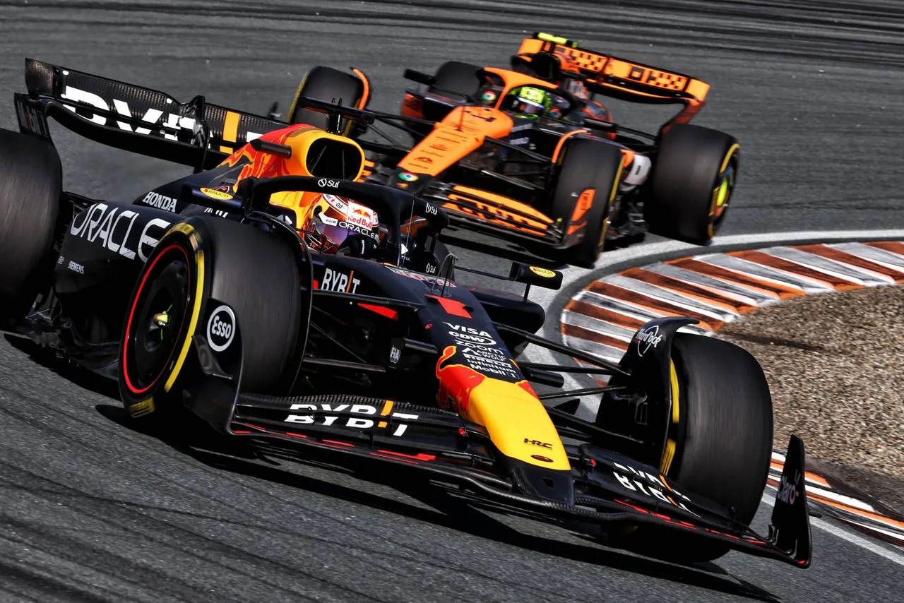 Max Verstappen and Lando Norris in 2024 Dutch GP