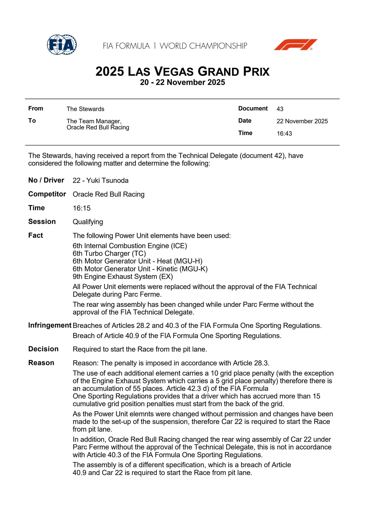 tsunoda-penalty-in-vegas-f1