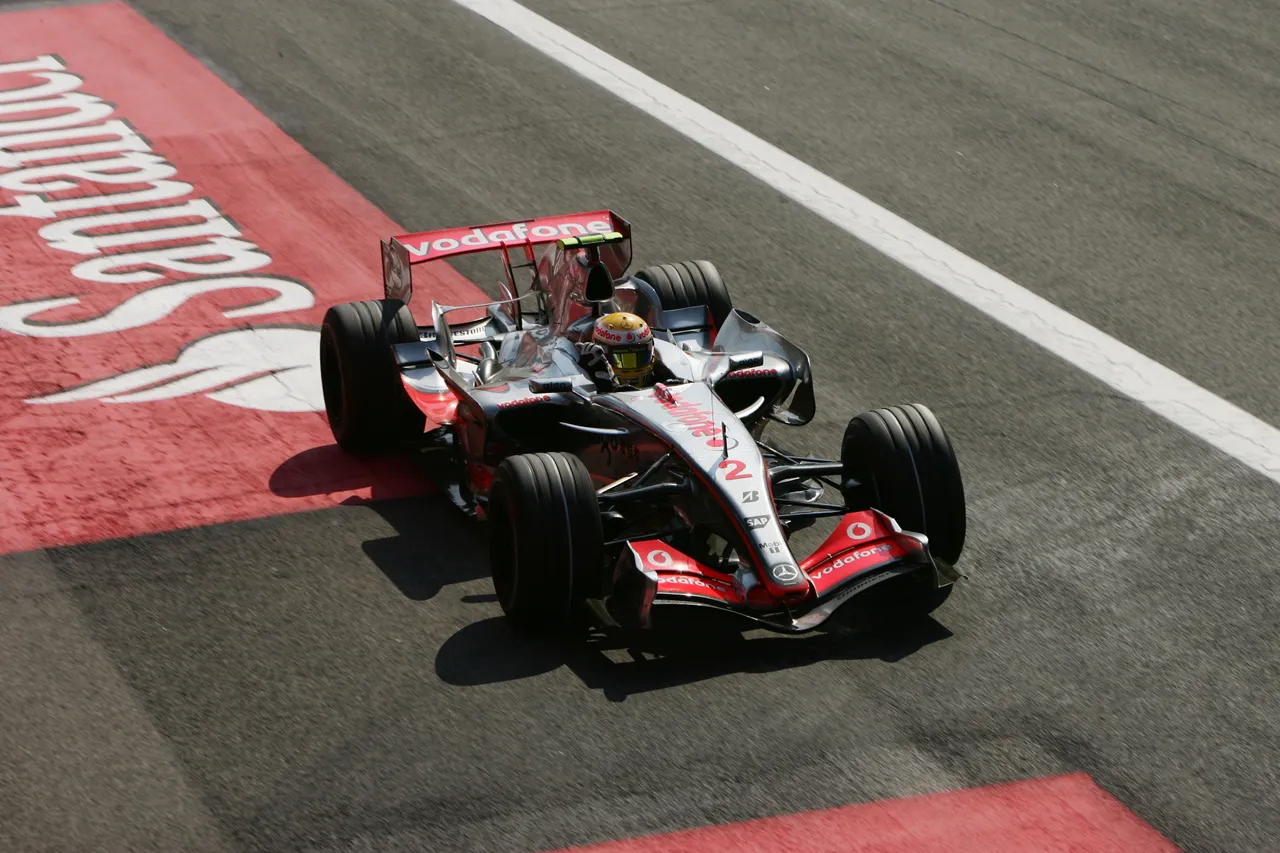Hamilton at the 2007 Italian GP