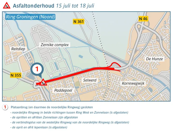asfaltonderhoud 15 juli tot 18 juli 02 ringgroningennl