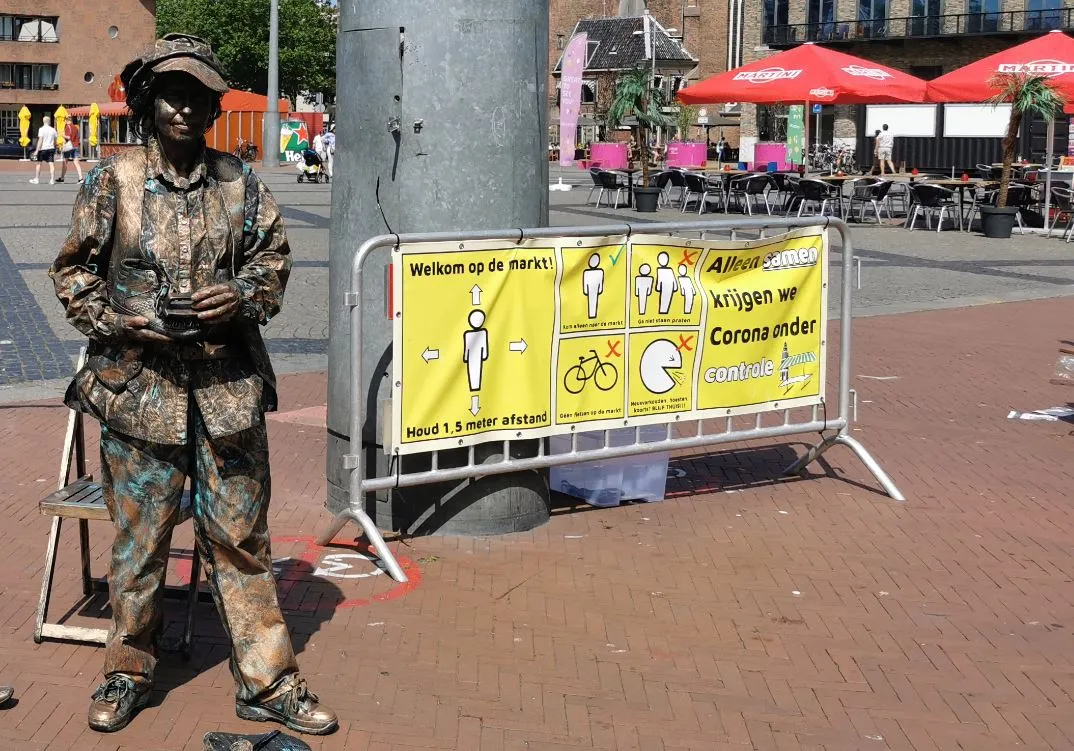 levendig standbeeld