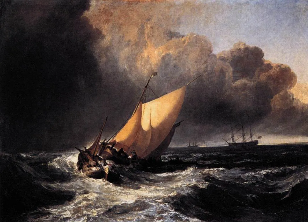 william turner dutch boats in a gale