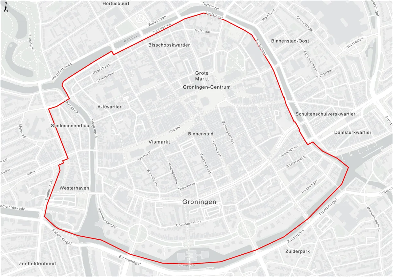 Zero-emissiezone in binnenstad.