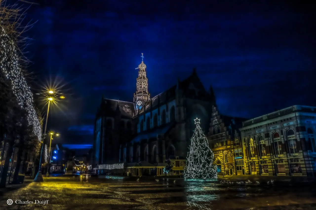 gr markt kerstboom